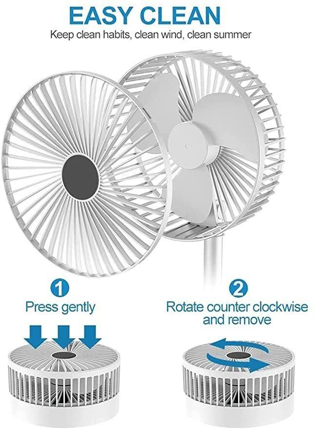 Foldable Fan - Powerful & Rechargeable (Premium Quality)