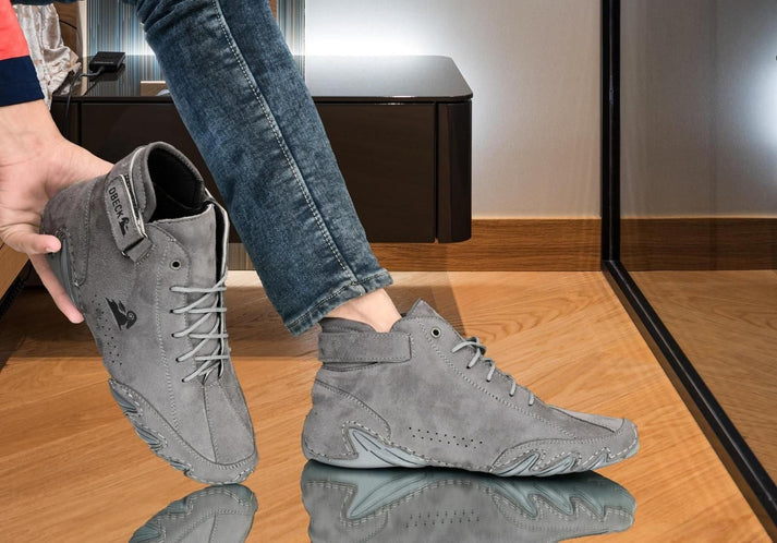 Trendy Casual Men's Handmade Italian Leather Shoes
