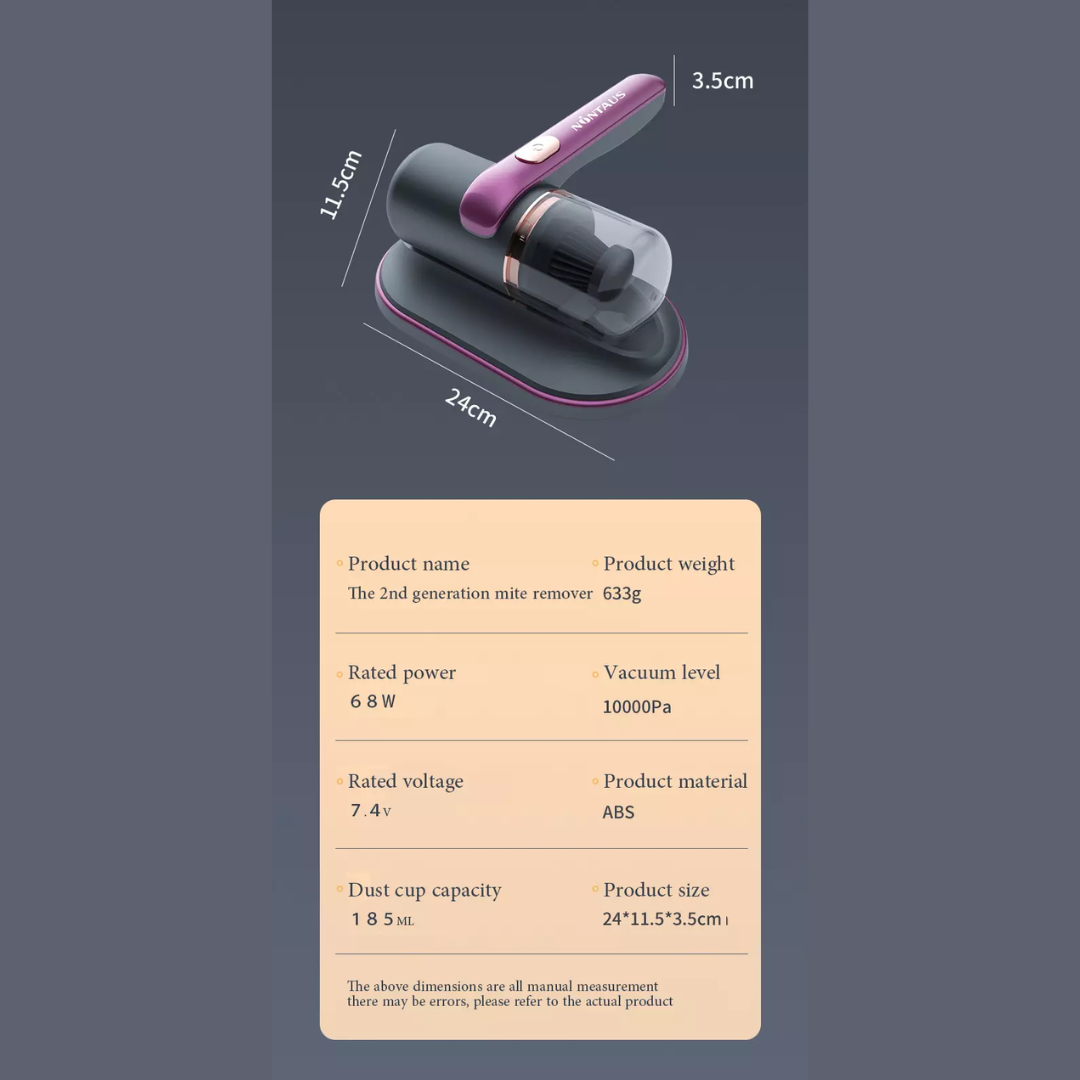 Handheld Deep vacuum & Mite Removal
