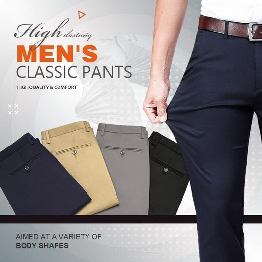 High Stretch Men's Classic Pants Combo (Pack Of 2)
