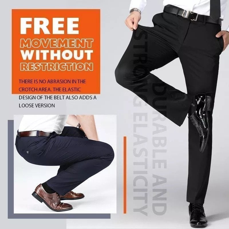 High Stretch Men's Classic Pants Combo (Pack Of 2)