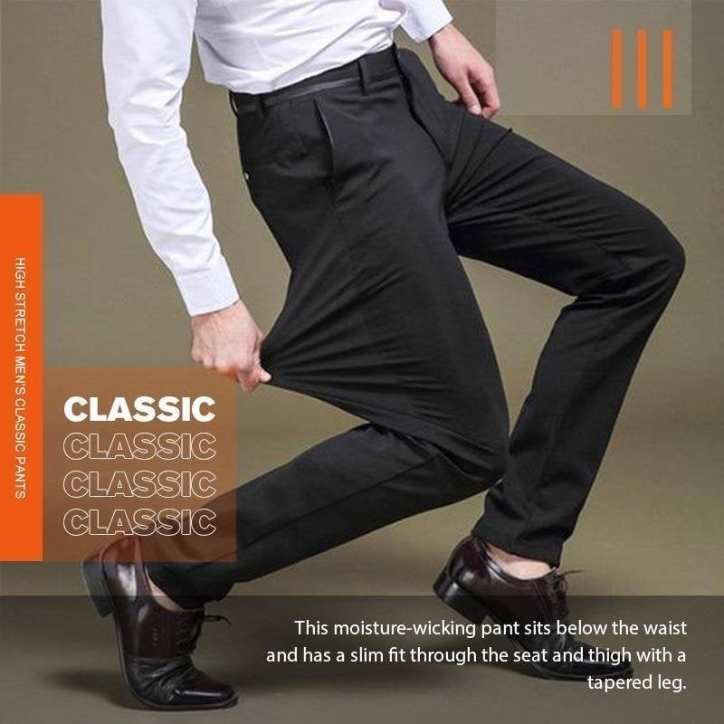 High Stretch Men's Classic Pants Combo (Pack Of 2)